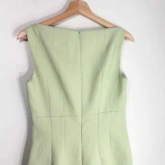 NWT Emilia Wickstead Ashie Dress Textured‎ CloquePistachio GreenSZ 8